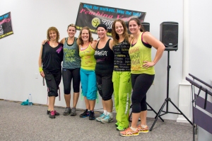 This great group of ladies are the instructors who lead everyone through a great workout!